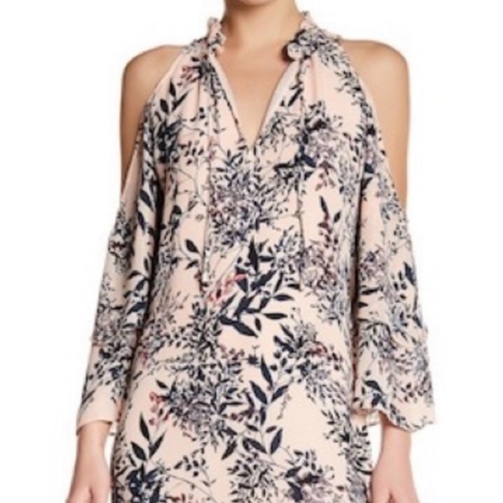 Parker cold shoulder midi dress